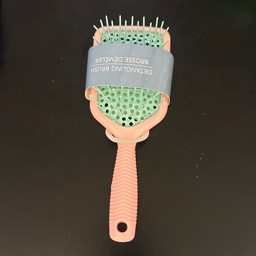 Pink and Mint Detangling Brush